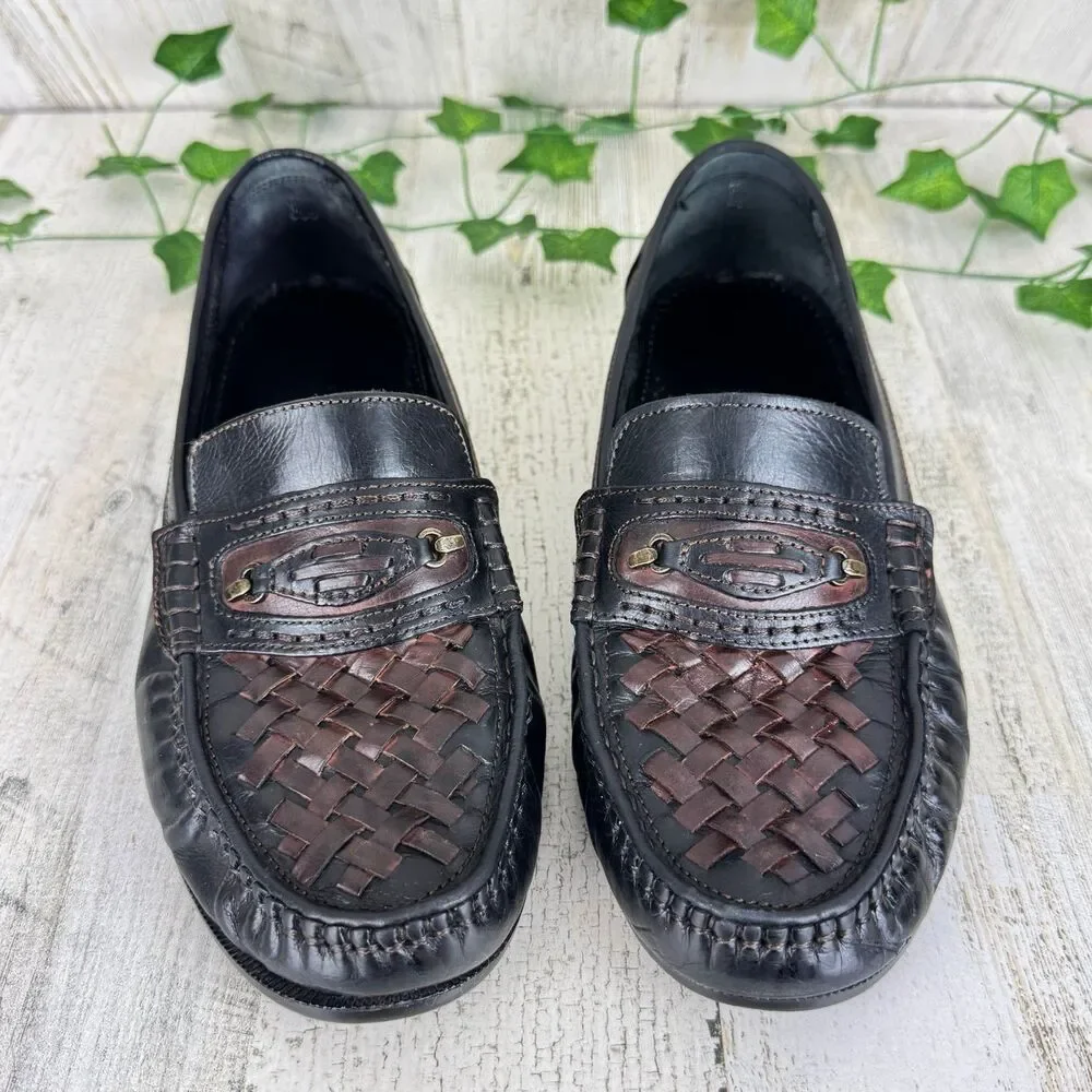 Men's Italian Casual Loafer Slip On woven with tassel size 43